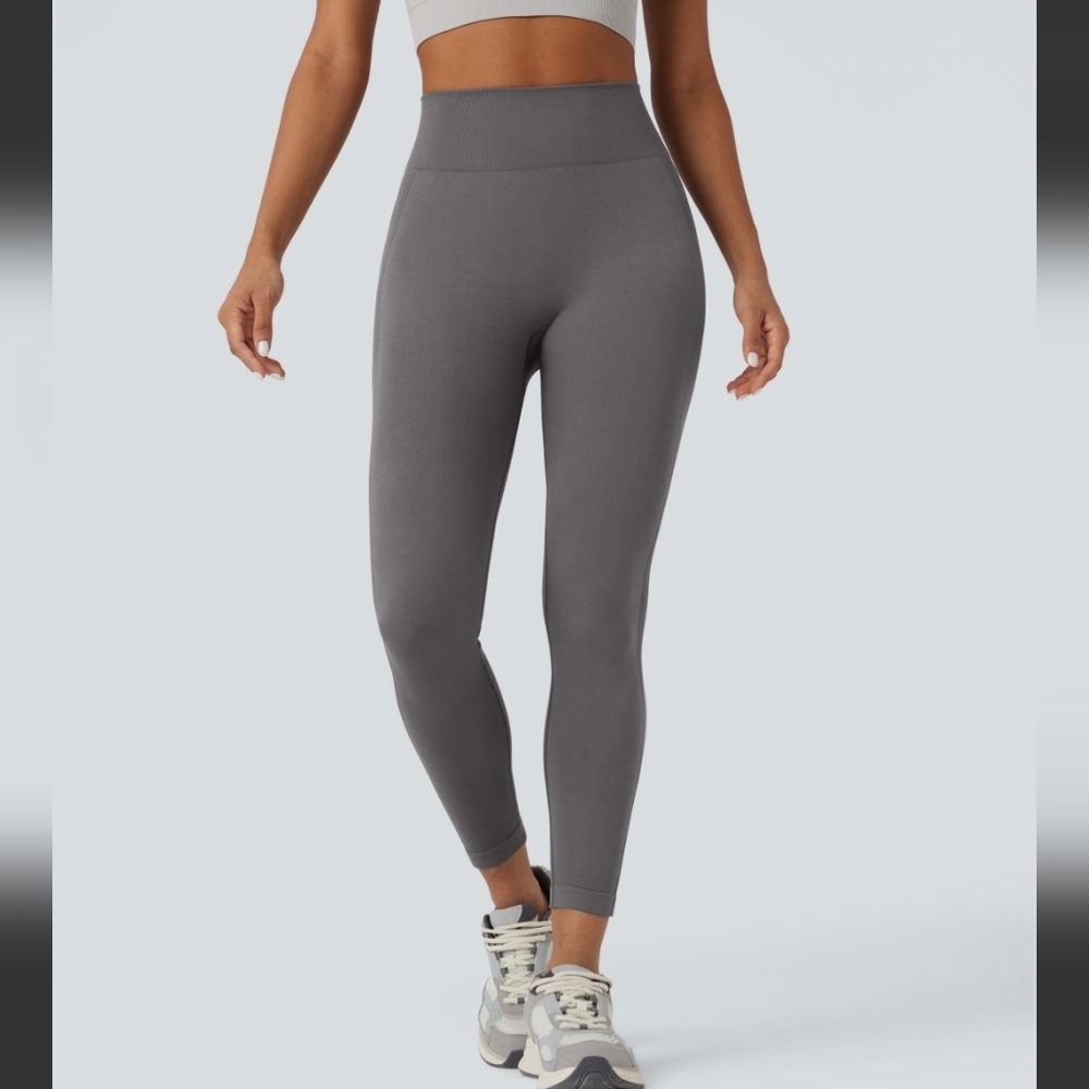 HALARA Charcoal Gray High-Waist Seamless Leggings